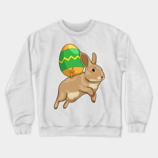 Bunny Easter Riding Easter egg Crewneck Sweatshirt